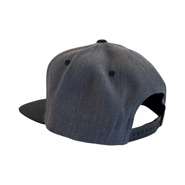 Script Snapback - Grey/Black