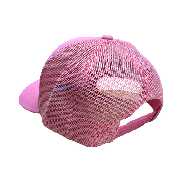 Embroidered Retro Trucker - Pink