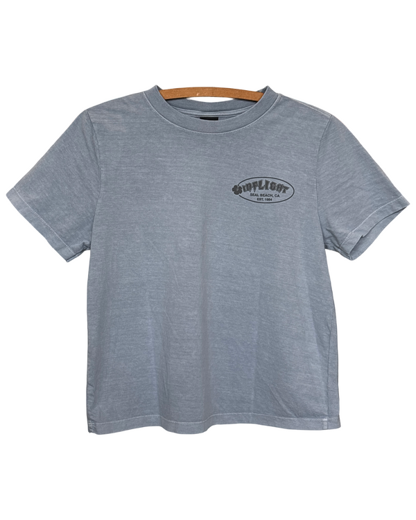 Women's Retro Tee - Washed Demin
