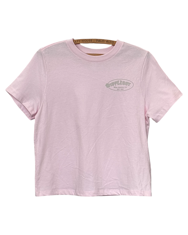 Women's Retro Tee - Soft Pink