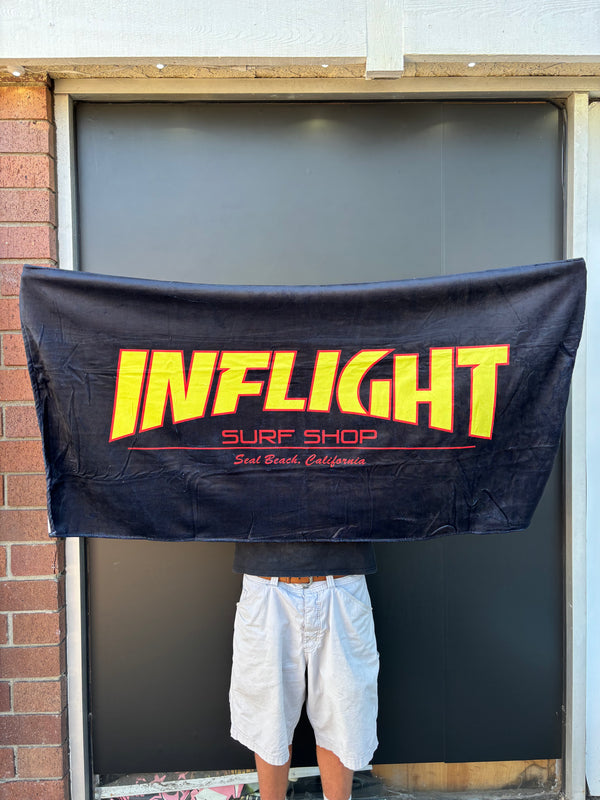 Inflight Ripper Beach Towel - Black