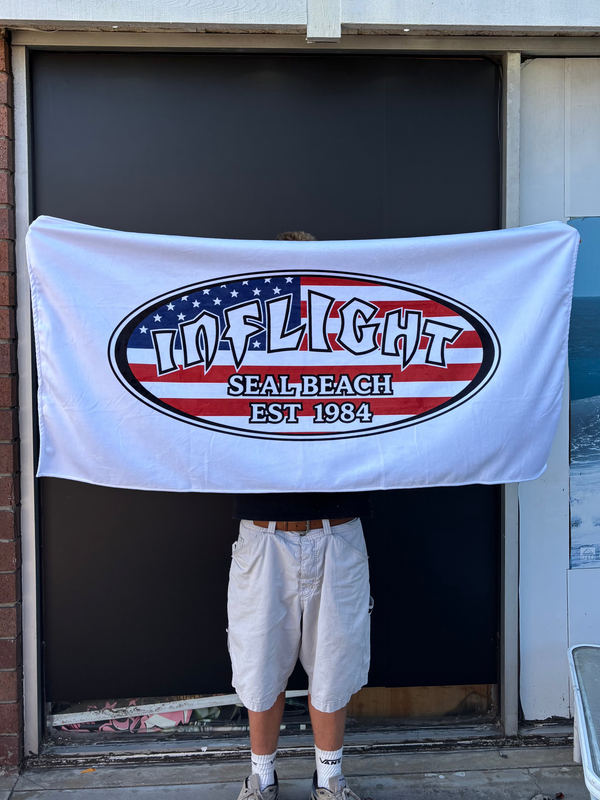 American Oval Beach Towel