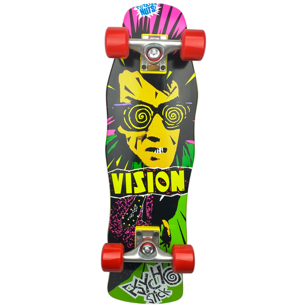 Vision Psycho Stick Mini Cruiser Complete Green - 8"x28.75"