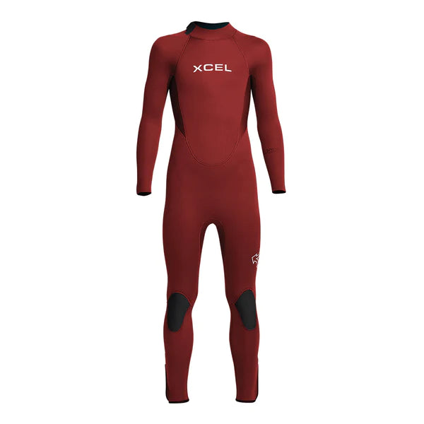 Kids' Axis Back Zip 3/2mm Full Wetsuit - Chili Pepper