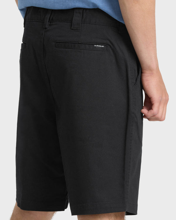 Union Stretch 20" Chino Hybrid Shorts - Black