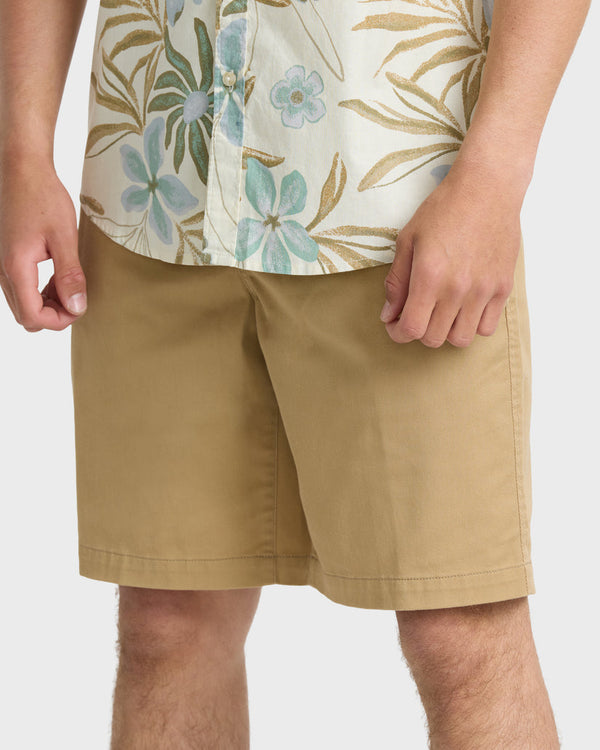 Union Stretch Amphibian 20" Chino Hybrid Shorts - Khaki