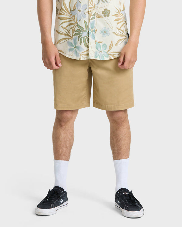 Union Stretch Amphibian 20" Chino Hybrid Shorts - Khaki