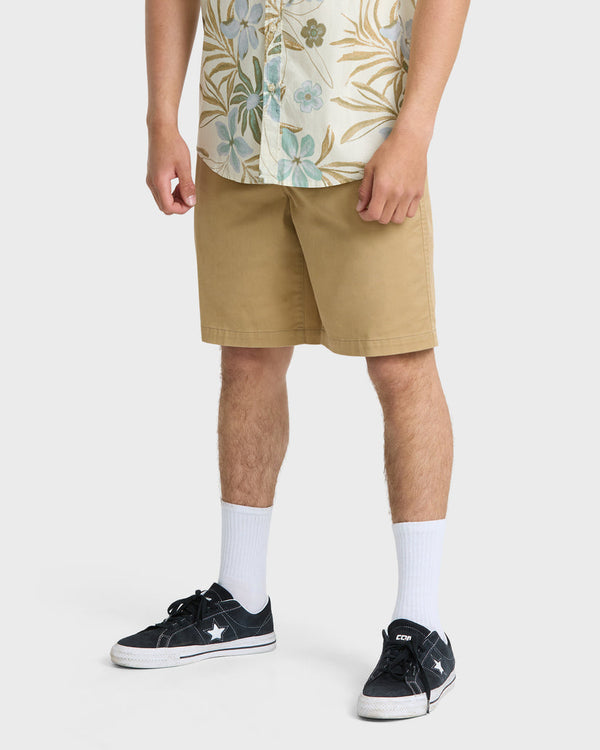 Union Stretch Amphibian 20" Chino Hybrid Shorts - Khaki