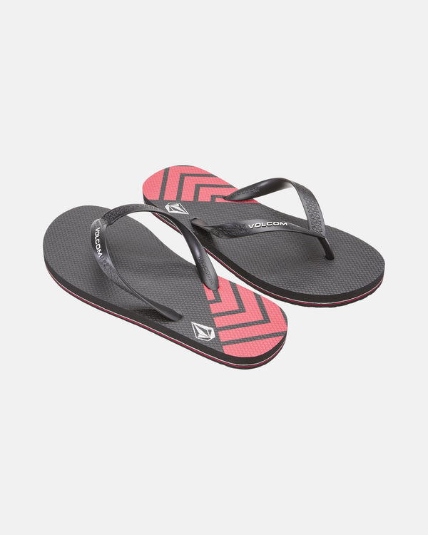MENS VOLCOMOTION SANDAL - BLK/RED