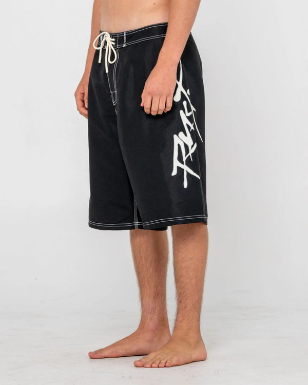 Hoodus Fixed Waist Boardshort - Black 2