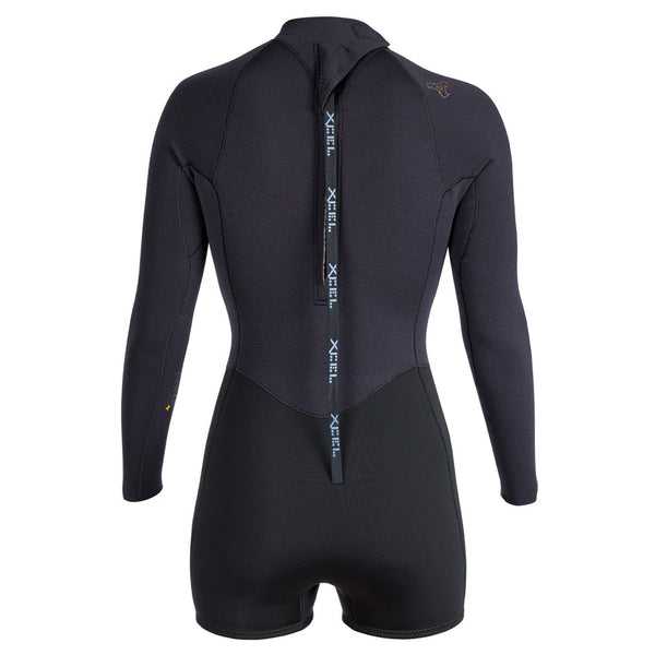 Women's Comp+ L/S Back Zip Boy Cut Springsuit 2/1.5mm