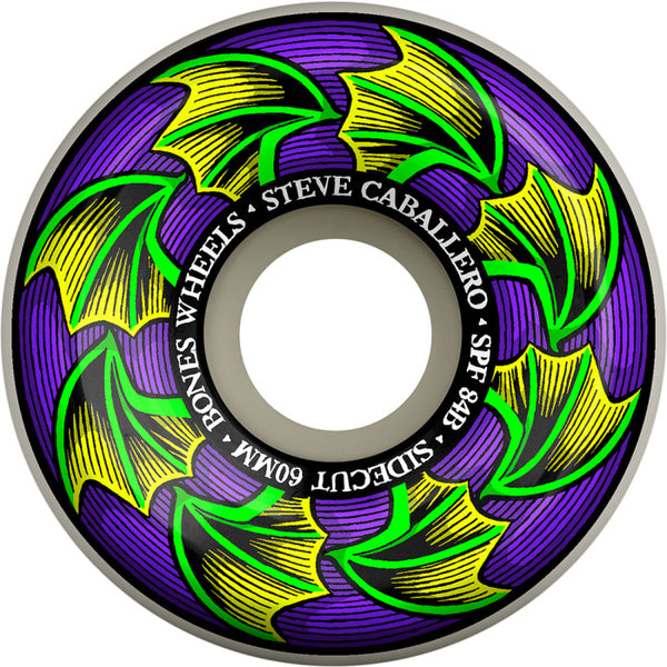BONES WHEELS SPF Skateboard Wheels Caballero Bat Wings 60mm