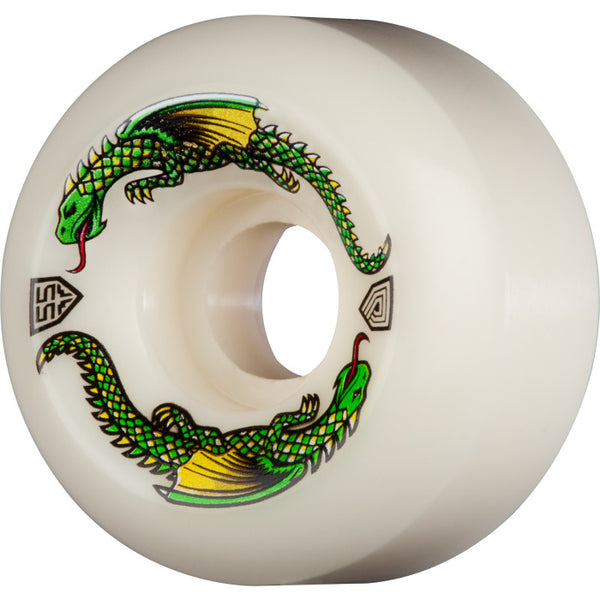 Dragon Formula Skateboard Wheels 55mm - Off White