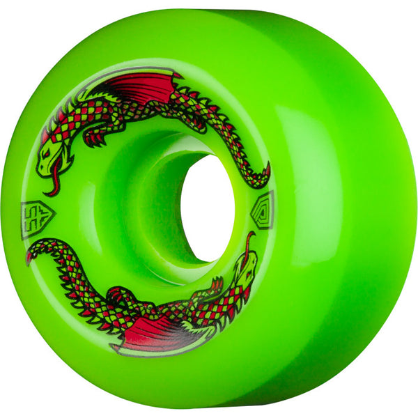 Powell Peralta Dragon Formula Skateboard Wheels 55mm x 35mm 93A 4pk Green