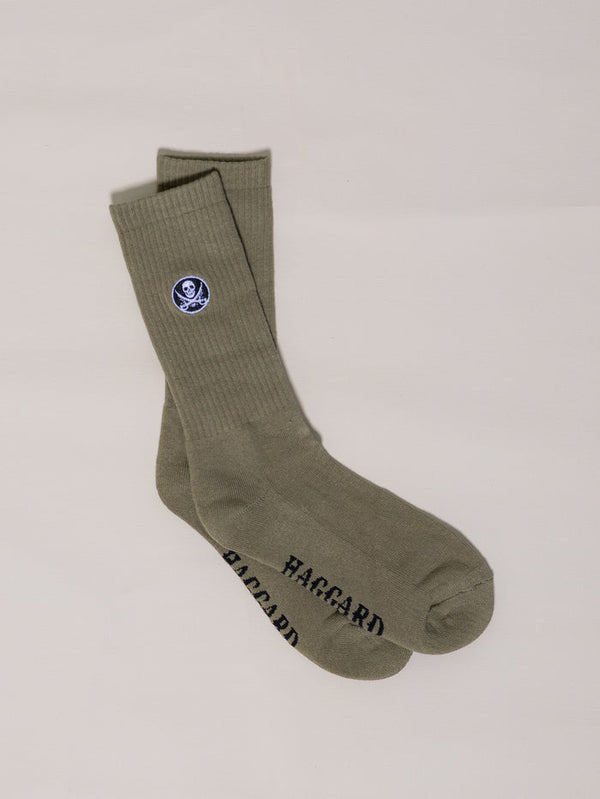 Badged Logo Sock - Loden