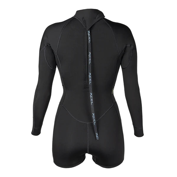 Women's Axis Long Sleeve Back Zip Boy Short Spring Wetsuit 2mm