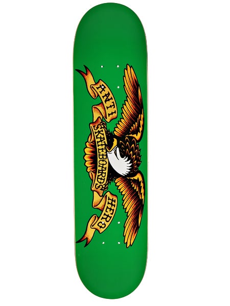 Anti Hero Classic Eagle Green Deck 7.81
