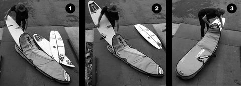 PRO-LITE SMUGGLER SERIES SURFBOARD TRAVEL BAG (2+1 BOARDS FISH/HYBRID STYLE)