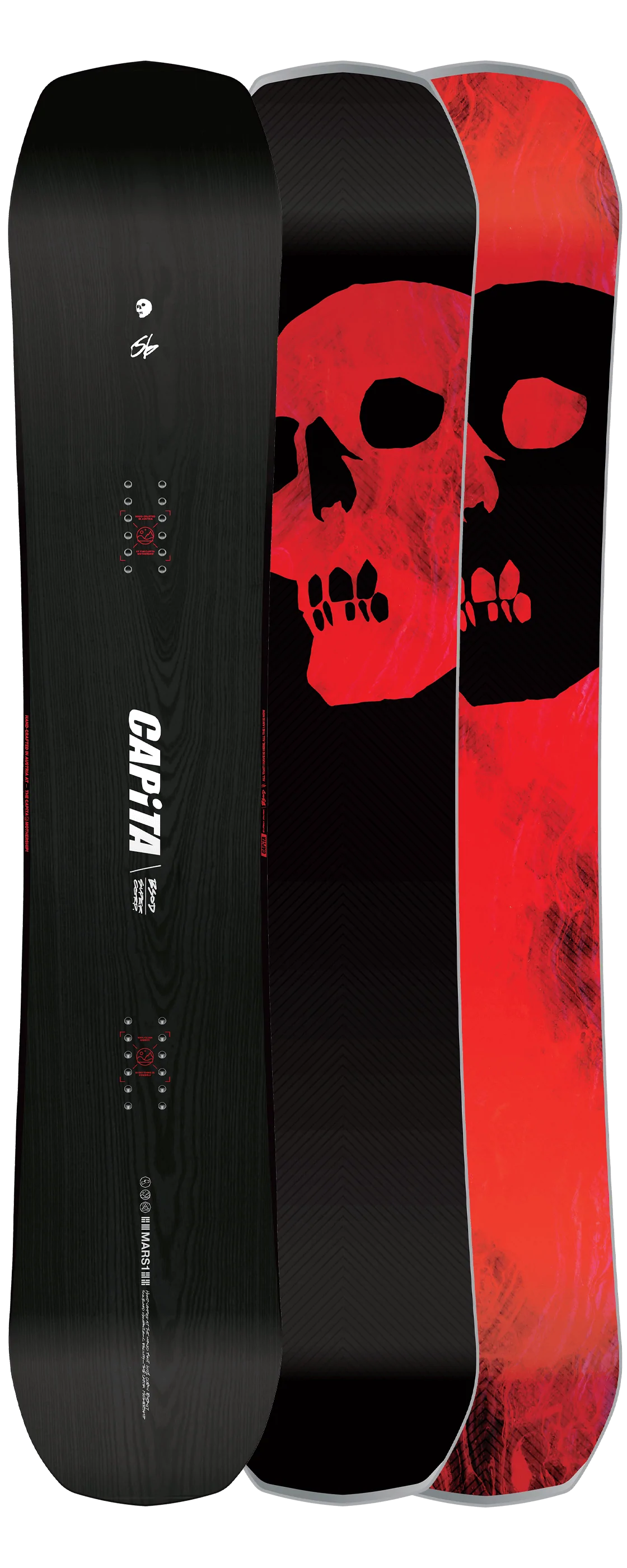 capita black snowboard of death 162