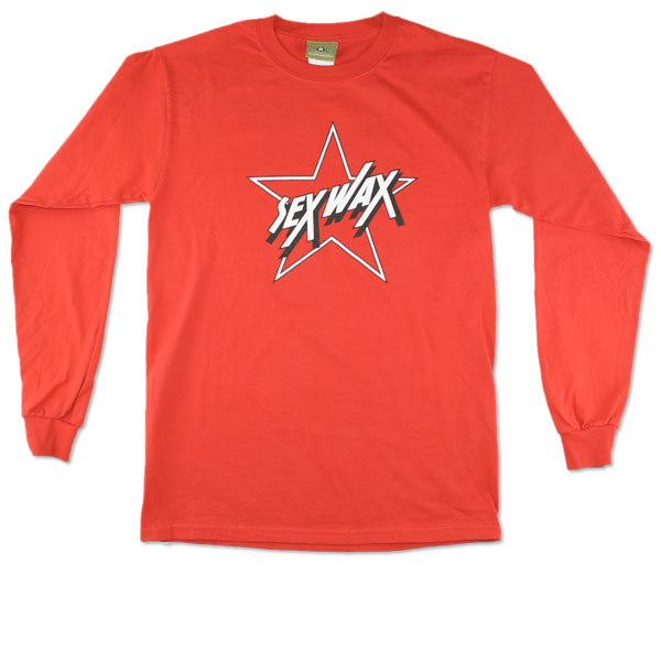 SEXWAX STAR: MEN'S LONG SLEEVE - RED