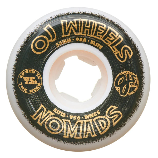 53mm Elite Nomads 95a Skateboard Wheels OJ