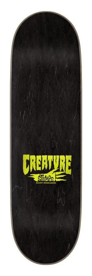 9.00in x 32.15in Logo Outline Stumps Creature Skateboard Deck