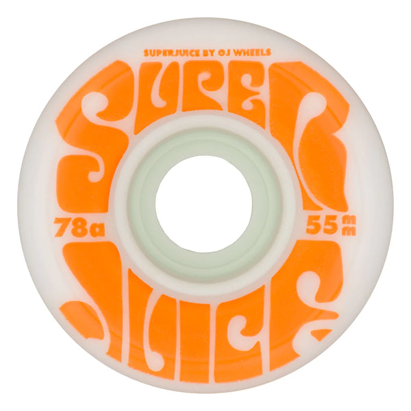 55mm Mini Super Juice White 78a Skateboard Wheels OJ