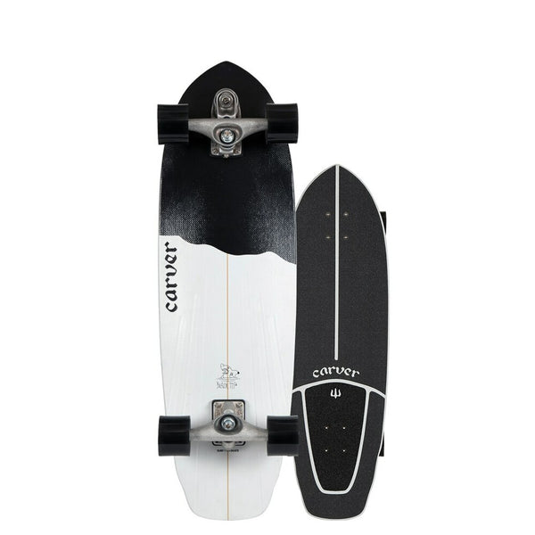 CARVER 32.5" BLACK TIP SURFSKATE 2020 COMPLETE C7