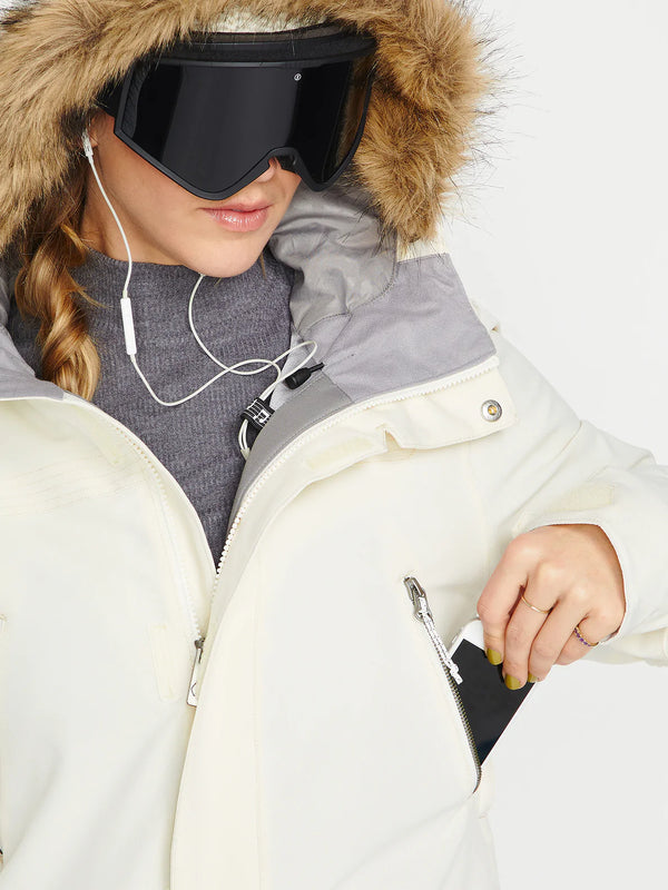 WOMENS SHADOW INSULATED JACKET - OFF WHITE