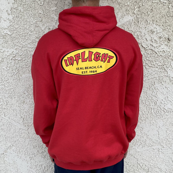 CLASSIC OVAL HOODIE - RED