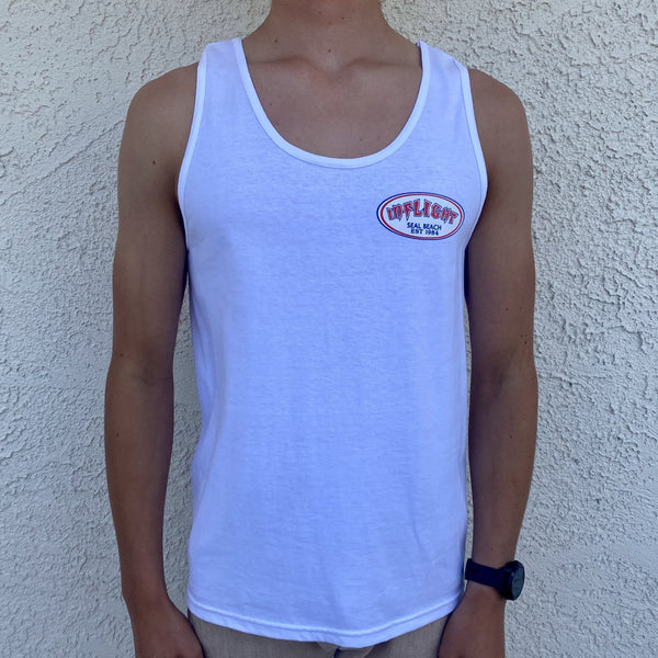 American Oval Tank - White