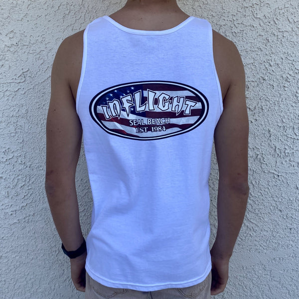 American Oval Tank - White