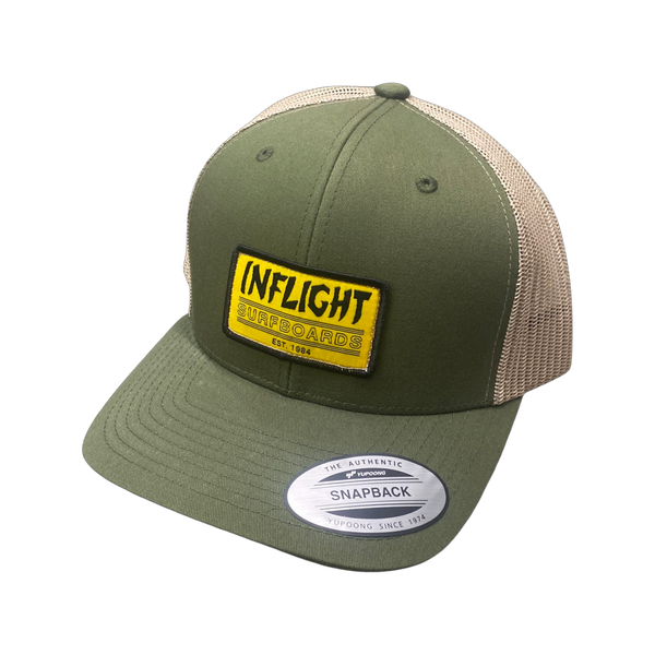 Gold Patched Trucker - Loden Green